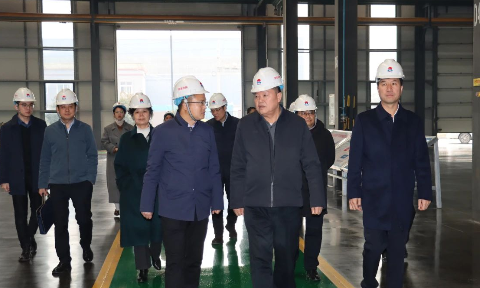 郑州市人大常委会副主任蒿铁群一行莅临义瑞新材调研指导