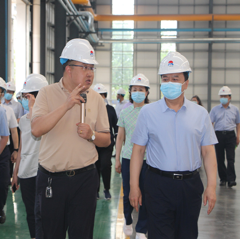 郑州市人大常委会党组书记、主任周富强到公司参观指导