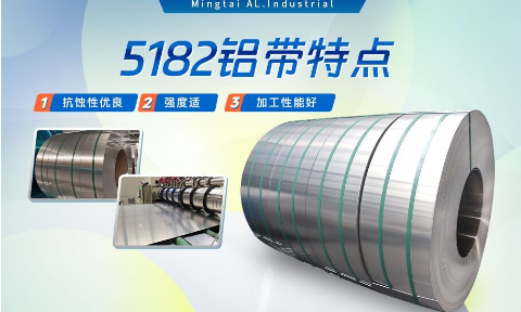 国标5182-O态铝板_5182氧化拉伸不变形铝板-5182-O态复合铝带明泰可以分切