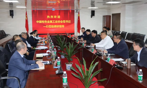 中国有色金属工业协会党委副书记范顺科一行莅临明泰铝业调研